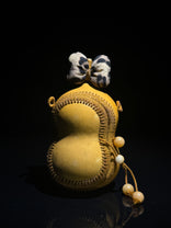 B001 crafted gourd crossbody bag, alternate view