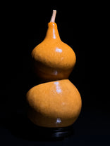H019 double-bulb natural gourd, detail view