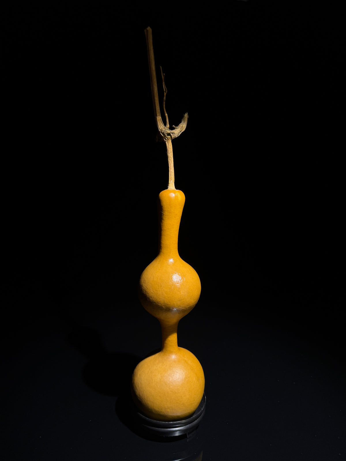 H020 three-tier natural gourd, detail view