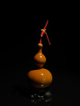 H022 Tianjin-mouth natural handheld gourd, detail view